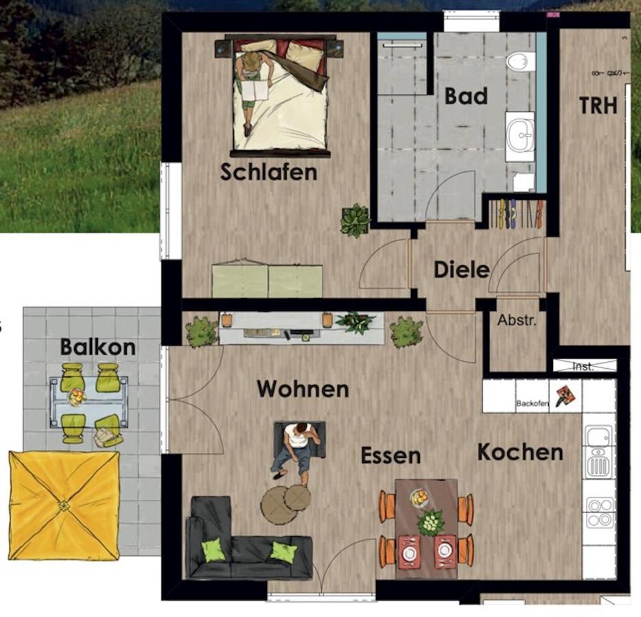 Appartamento Rehkitz Baiersbronn Esterno foto